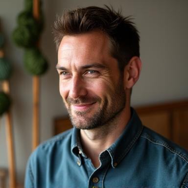 Portrait de Marc Bernard, artiste textile